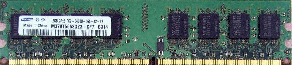 MEMORIA SAMSUNG 2GB DDR2 RAM PC2-6400 240-Pin DIMM